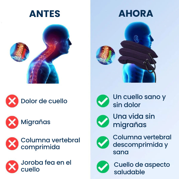Cervi Relief® | Cojín Inflable Ortopédico de Tracción Cervical para Dolor y Tensión