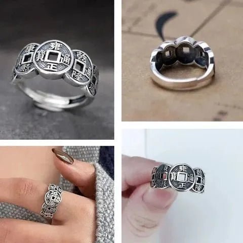 ANILLO DE LA FORTUNA DE LOS 5 EMPERADORES (Ajustable) - Brillamas Guatemala