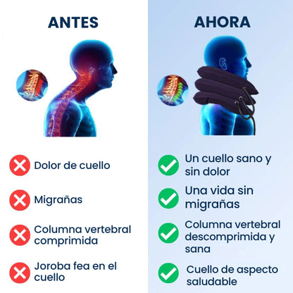 Cervi Relief® | Cojín Inflable Ortopédico de Tracción Cervical para Dolor y Tensión