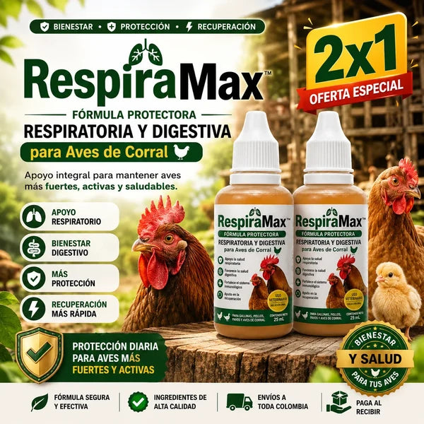 🐔 RespiraMax™: Aves Más Sanas y Fuertes