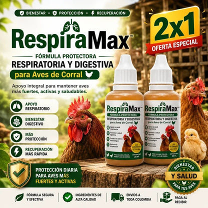 🐔 RespiraMax™: Aves Más Sanas y Fuertes