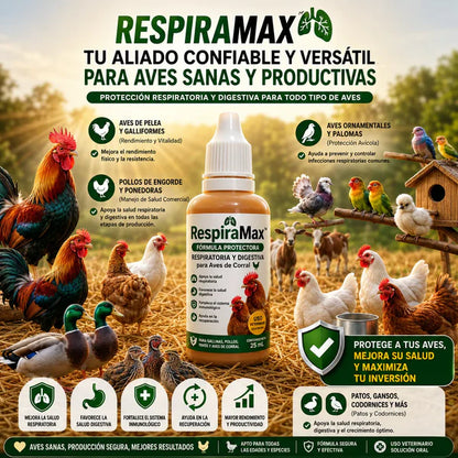 🐔 RespiraMax™: Aves Más Sanas y Fuertes