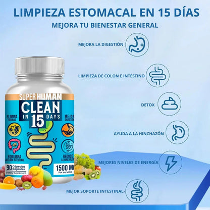 Clean15® | Limpieza Completa Estomacal en 15 días - Brillamas Guatemala