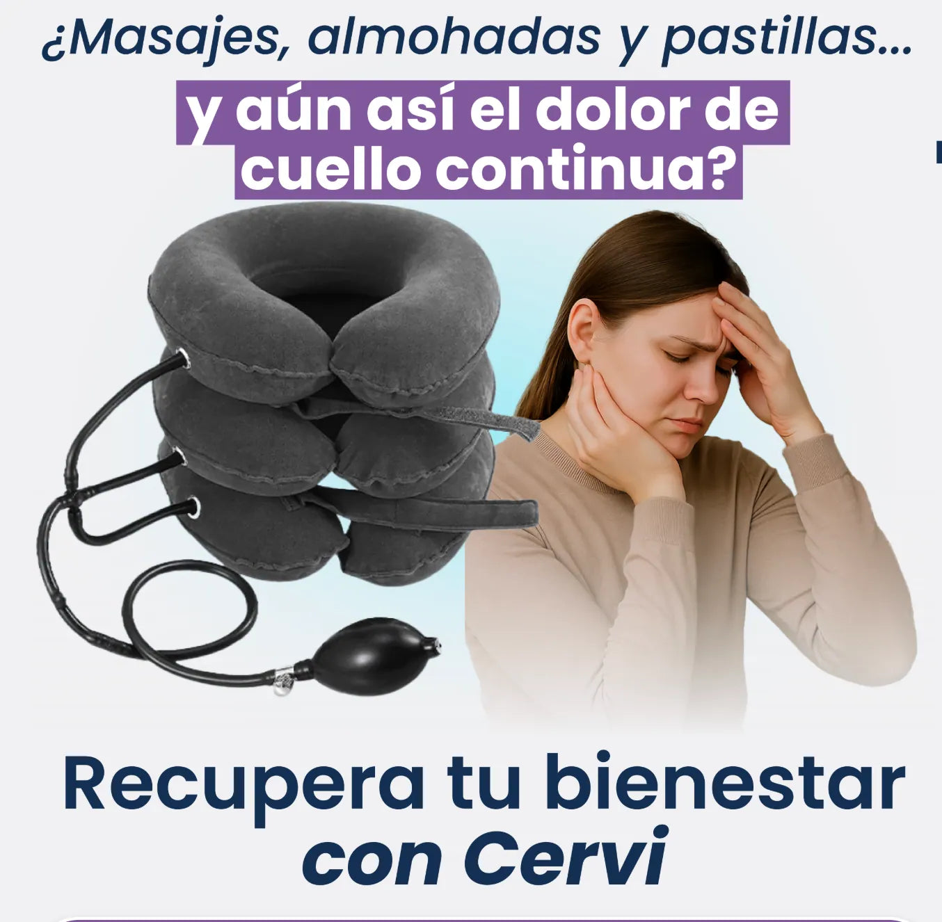 CerviMax® | Cojín Ortopédico para aliviar Dolor y la Tensión muscular