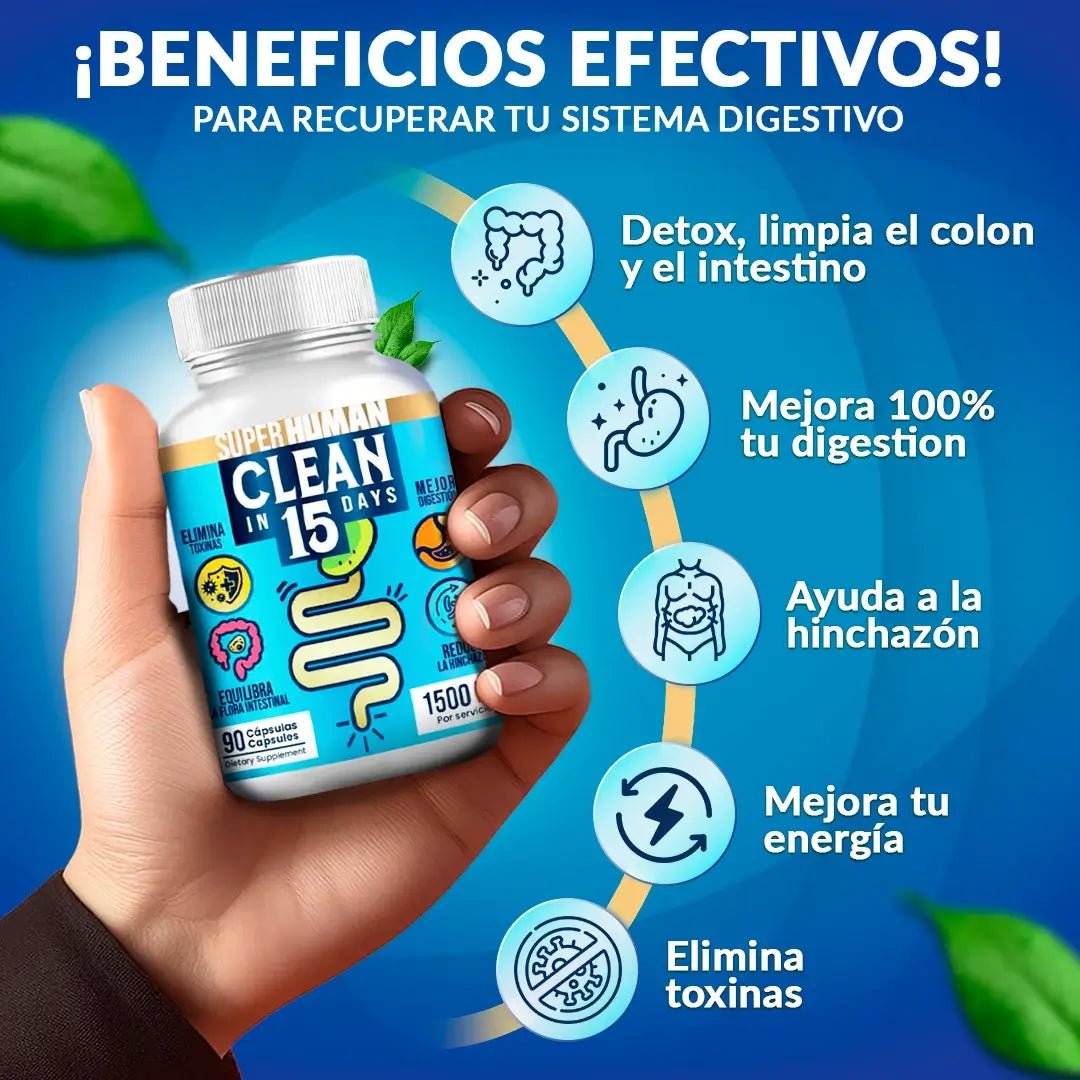 Clean15® | Limpieza Completa Estomacal en 15 días - Brillamas Guatemala