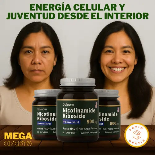 Nicotinamida Riboside NAD + Resveratrol | ¡Tu mejor Aliado contra el envejecimiento!